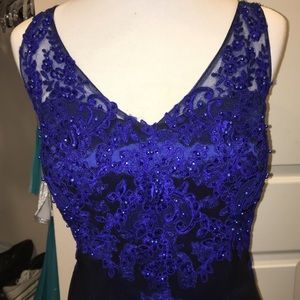 Royal blue ball gown